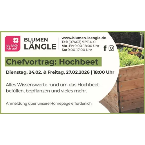 Chefvortrag Hochbeet - 2026